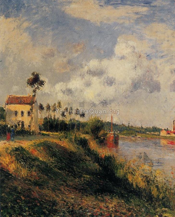 The Path from Halage, Pontoise - 卡米耶·毕沙罗